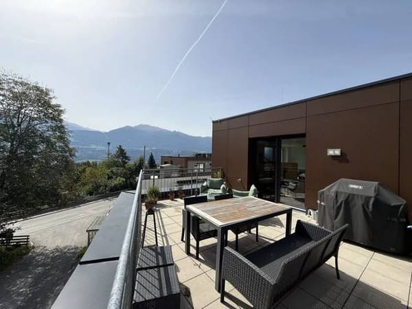 Immobilie in Absam - ABSAM! Traumhafte Maisonettewohnung mit großzügiger Dachterrasse und beeindruckendem Alpenpanorama! - Bild 1
