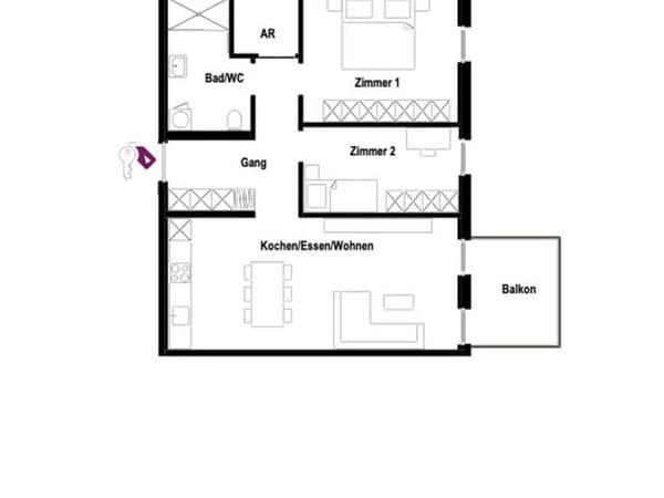 Immobilie in Hard - Zwischen Ried und See: 3 Zimmer, viel Grün & eine Dachterrasse, die alles andere als gewöhnlich ist. - Bild 2