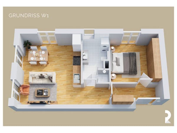 Immobilie in Dornbirn - ATTRAKTIVE 2-ZIMMER-WOHNUNG MIT GARAGENPLATZ IN DORNBIRN - Bild 1