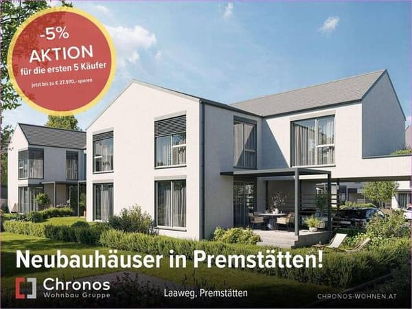 Immobilie in Unterpremstätten - Aktion! Verkaufsstart! Neubauhäuser in Unterpremstätten! Provisionsfrei und direkt vom Bauträger! - Bild 1