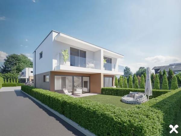Immobilie in Straß - Modernes Neubau-Flachdach-Doppelhaus in attraktiver Sackgassenlage - Bild 0