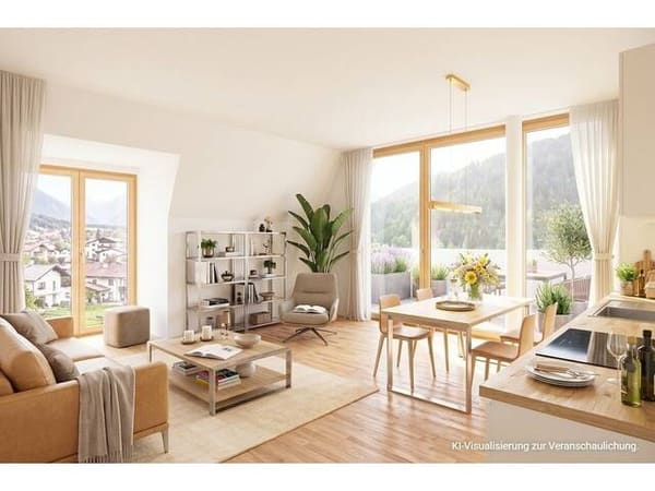 Immobilie in Zams - Neuwertige 3-Zimmer-Wohnung mit Terrasse und Bergblick | TOP B27 | Zentrum Zams - Bild 3