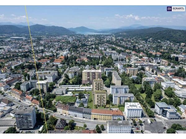 Immobilie in Klagenfurt - Über den Dächern von Klagenfurt, in der beliebten Viktringer Vorstadt mit Nähe zum Wörthersee – 2-Zimmer-Neubau mit 11 m² Balkon - Bild 2