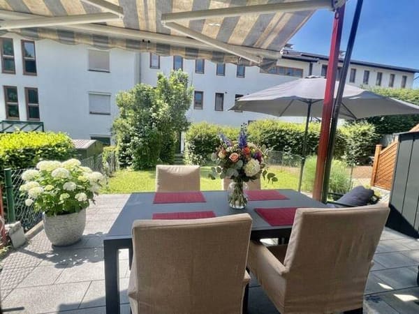 Immobilie in Elsbethen - Salzburg ganz nah, die Natur vor der Tür - möblierte Gartenwohnung mit herrlicher Sonnenterrasse in Elsbethen - Bild 0