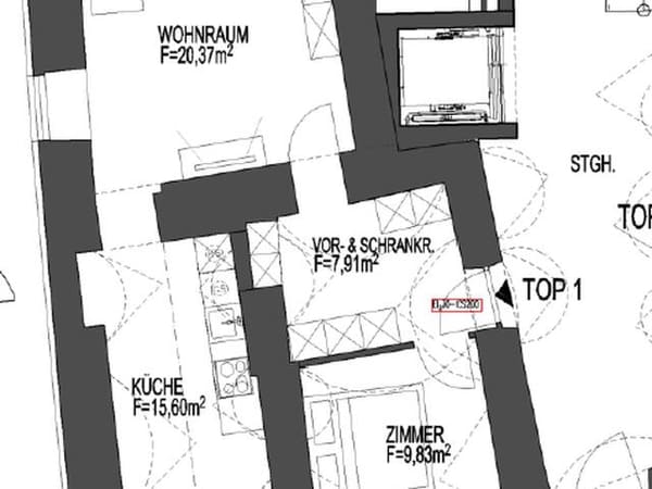 Immobilie in Schwaz - Top 1 - Wohnung im Erdgeschoss - Bestand Burggasse - Bild 1
