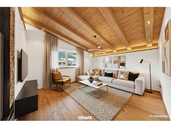 Immobilie in Aurach bei Kitzbühel - Erstbezug - Luxuriöses Penthouse mit privatem Lift, offenem Wohnbereich und Panoramablick in sonniger Toplage - Bild 1
