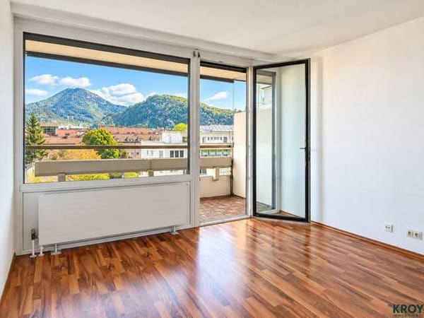 Immobilie in Salzburg - Helle Garconniere mit Ostloggia und Bergblick - zentrale Lage am Salzachkai - Bild 1