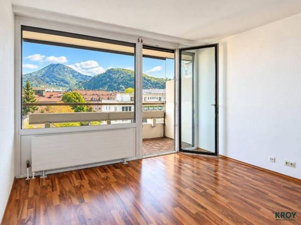 Immobilie in Salzburg - Helle Garconniere mit Ostloggia und Bergblick – zentrale Lage am Salzachkai - Bild 1