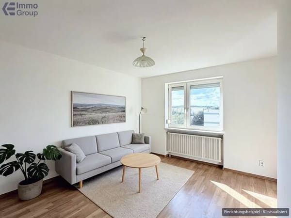 Immobilie in Grieskirchen - Frisch renovierte 2-Zimmer-Wohnung mit Lift und Blick ins Grüne in Grieskirchen - Bild 2