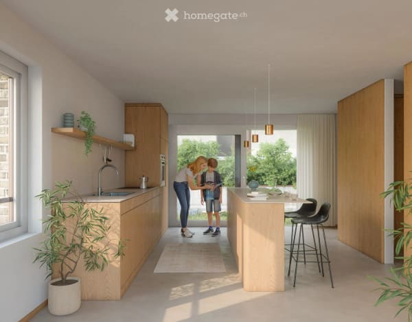 Immobilie in Paudex - Maison mitoyenne neuve de 5.5 pièces à Paudex – Vue, balcon et jardin - Bild 1