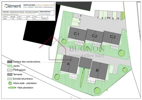 Immobilie in Combremont-le-grand - LES VILLAS DU GRAND PRÉ  Villa mitoyenne de 4.5 pièces en PPE - Lot C3 - Bild 7