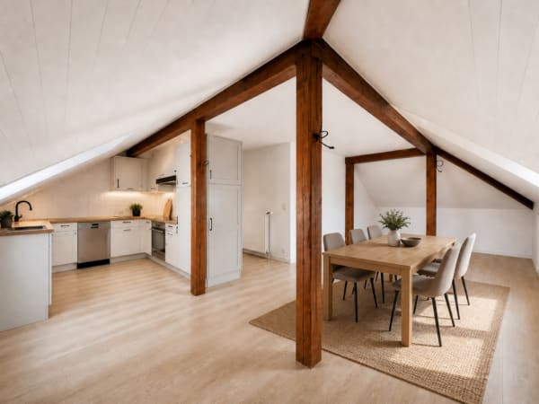 Immobilie in Yverdon-les-bains - IL OCCUPE TOUTE LA TOITURE DE L'IMMEUBLE ?VOTRE COCON SOUS LES TOITS FACE À LA THIELLE - Bild 5