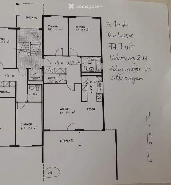 Immobilie in Killwangen - Charmante 3.5-Zimmer-Wohnung im Erdgeschoss in Killwangen - Bild 4