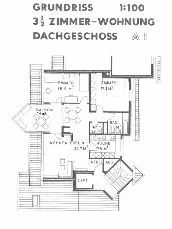 Immobilie in Buchrain - 4.5-Zimmer-Wohnung im Dachgeschoss - grosses Potenzial inklusiver PP - Bild 11