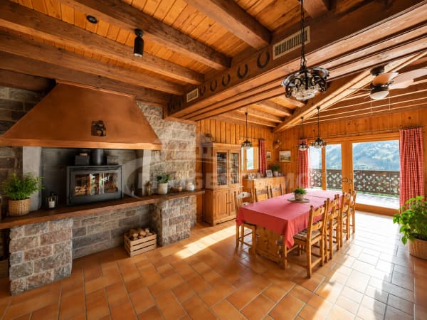 Immobilie in Les Marécottes - MAGNIFIQUE CHALET AUX VOLUMES EXCEPTIONNELS ET FORT POTENTIEL - Bild 2