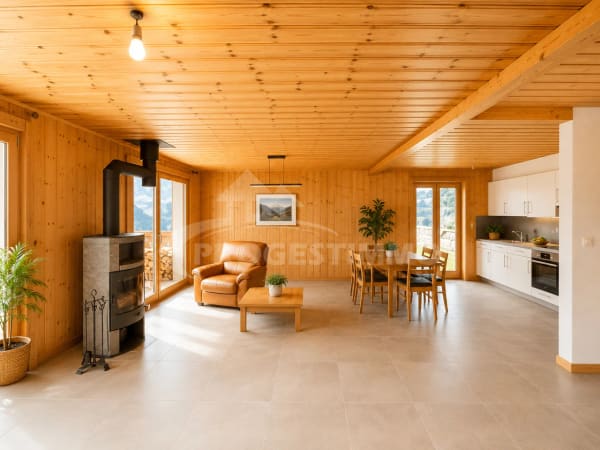 Immobilie in Les Marécottes - MAGNIFIQUE CHALET AUX VOLUMES EXCEPTIONNELS ET FORT POTENTIEL - Bild 5