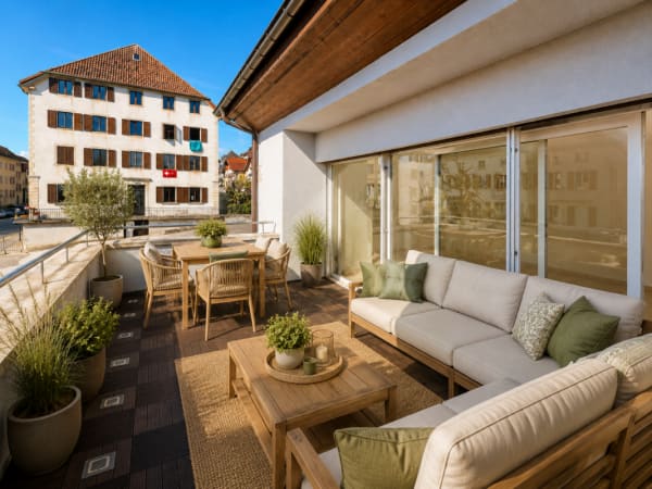 Immobilie in Les Ponts-de-martel - Spacieux et lumineux appartement de 5.5 pièces avec terrasse - Bild 7