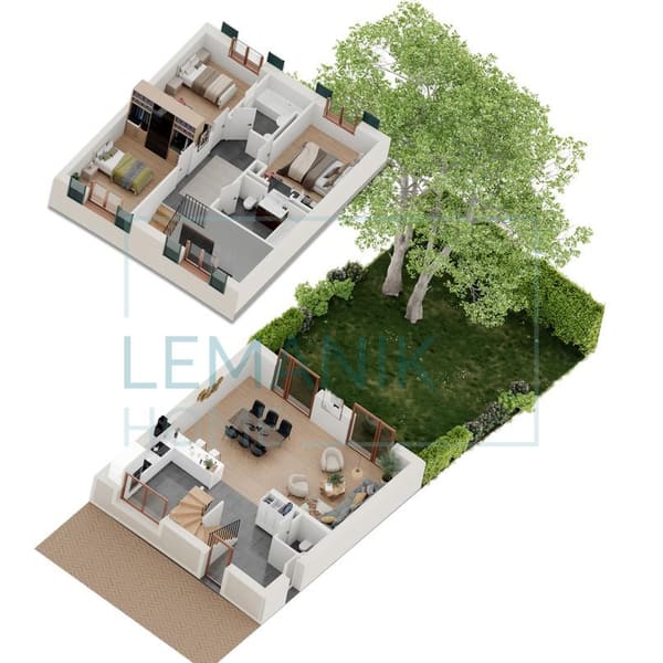Immobilie in Troinex - En Construction? Duplex de 5 pièces avec jardin à Troinex ? Promotion : CLOS DES HAIES - Bild 2