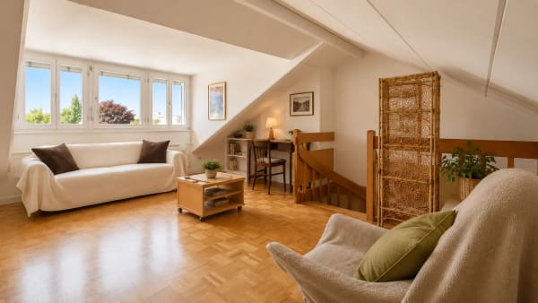 Immobilie in Le Grand-saconnex - Ã‰lÃ©gant triplex avec jardin privatif au sein d'un parc privÃ© exclusif - Bild 9