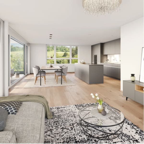Immobilie in Untereggen - Neubauprojekt: 7.5-Zimmer-Erdgeschosswohnung in Untereggen - Bild 3