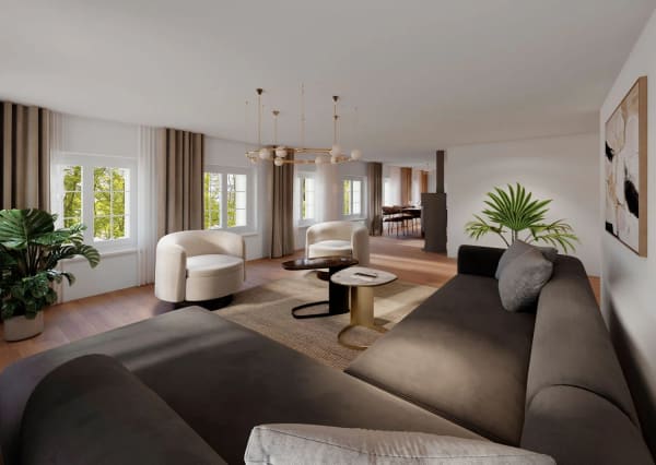 Immobilie in Krummenau - GrosszÃ¼gige 7.5-Zimmer-Wohnung mit Balkon (OG Rest.) - Bild 1