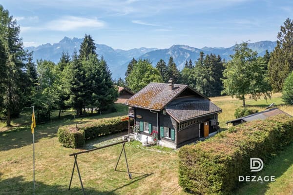 Immobilie in Corbeyrier - Charmant chalet de vacances dans un cadre idyllique à 30 minutes de Vevey - Bild 1