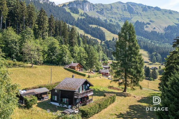 Immobilie in Corbeyrier - Charmant chalet de vacances dans un cadre idyllique à 30 minutes de Vevey - Bild 3