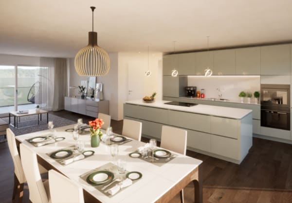 Immobilie in Nottwil - Wohnen auf hÃ¶chstem Niveau - 5.5 Zimmer-Eigentumswohnung mit Seeblick - Bild 2
