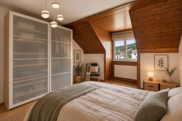 Immobilie in St-légier-la Chiésaz - Appartement de 3.5 au dernier étage avec vue sur le lac - Bild 4