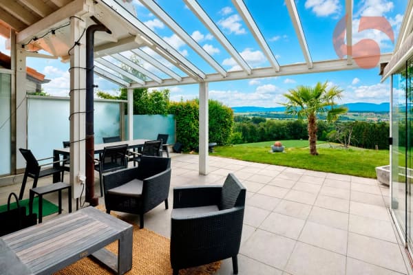 Immobilie in Bercher - Magnifique villa de 4.5 piÃ¨ces avec vue panoramique sur le Jura et la campagne environnante - Bild 2