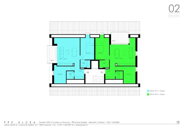 Immobilie in Corcelles-sur-chavornay - Appartement de 3.5 piÃ¨ces en attique avec vue sur le Jura - Bild 10