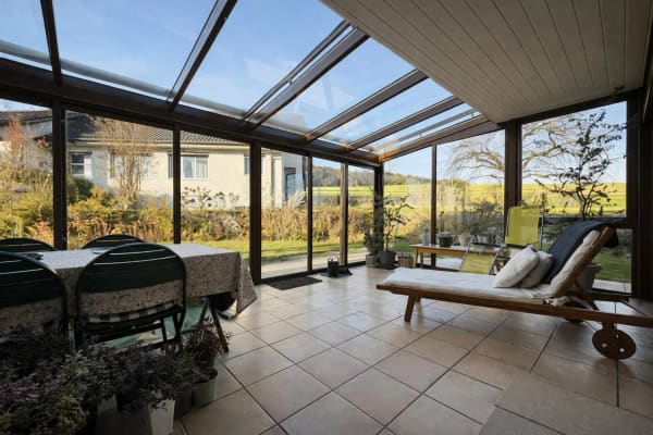 Immobilie in Hinteregg - Familienfreundliches Doppeleinfamilienhaus mit Wintergarten und schÃ¶ner Aussicht in Hinteregg - Bild 4