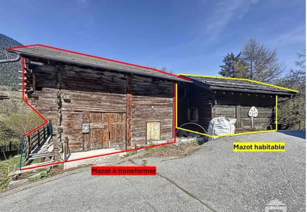 Immobilie in Orsiã¨res - Deux mazots authentiques avec vue sur la montagne ! - Bild 1