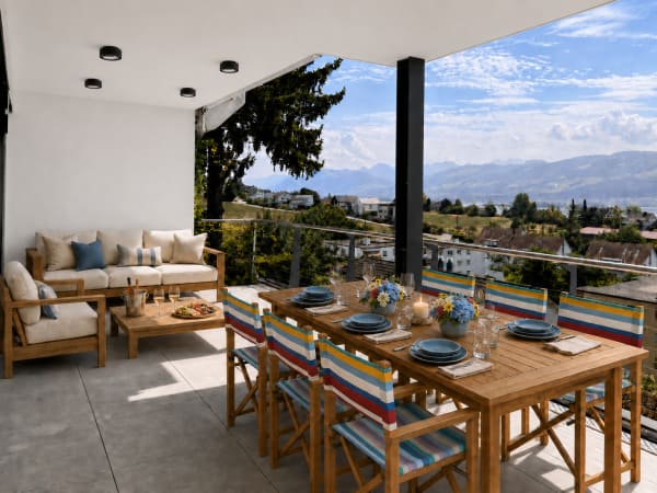 Immobilie in Uerikon - UNVERBAUBARE PANORAMASICHT – 5½-ZIMMER-WOHNUNG ÜBER DEM ZÜRICHSEE - Bild 9