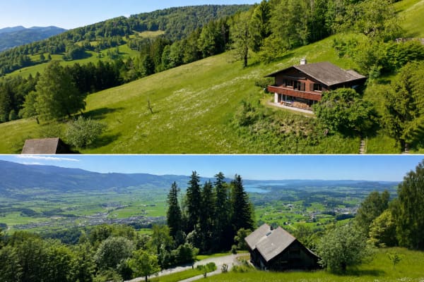 Immobilie in Rieden Sg - Ferienhaus mit traumhafter ZÃ¼richsee- und Alpensicht - 894 mÂ² GrundstÃ¼ck - Bild 0