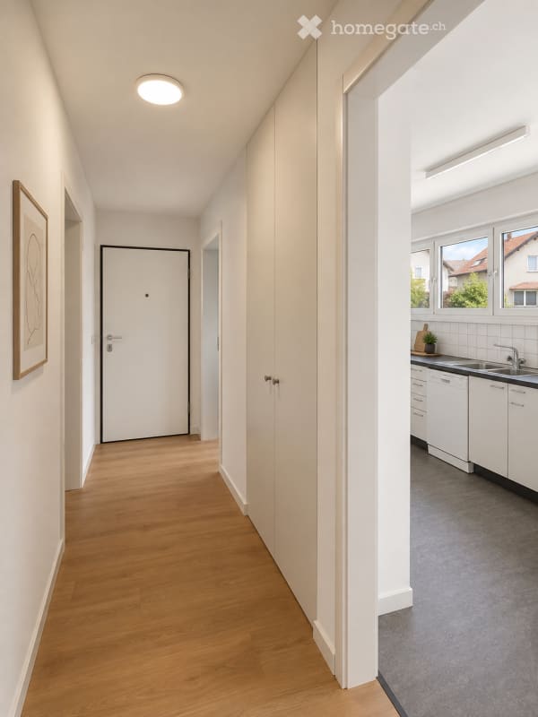 Immobilie in Hausen Ag - Renovierte 4-Zimmer-Wohnung im Erdgeschoss in Hausen AG - Bild 1