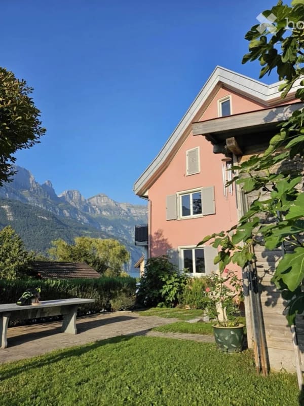 Immobilie in Unterterzen - Sonnige Wohnung mit Seeblick direkt am Walensee - Bild 0