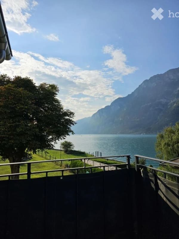Immobilie in Unterterzen - Sonnige Wohnung mit Seeblick direkt am Walensee - Bild 1