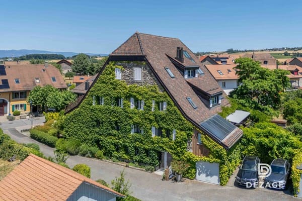 Immobilie in Vufflens-la-ville - Appartement de caractÃ¨re avec vue panoramique et jardin au coeur du village ! - Bild 12