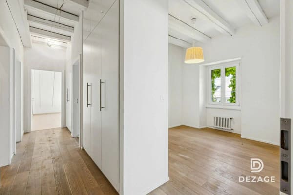 Immobilie in Vufflens-la-ville - Appartement de caractÃ¨re avec vue panoramique et jardin au coeur du village ! - Bild 7