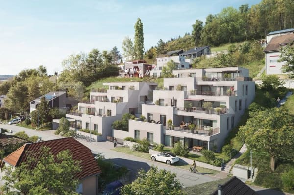 Immobilie in Etzgen - Rebmatt - Terrassenwohnen mit Panorama - mit angenehmer DeckenkÃ¼hlung - Bild 0