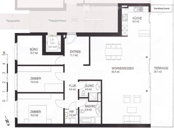 Immobilie in Wettingen - Helle 4.5-Zimmer-Wohnung 133 m² mit Terrasse und Weitsicht in 5430 Wettingen - Bild 8
