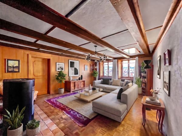 Immobilie in Les Charbonnières - Maison à vendre à la Vallée de Joux de 6.5 pièces - 230 m², avec appartement de 2 pièces et grand jardin - Bild 1