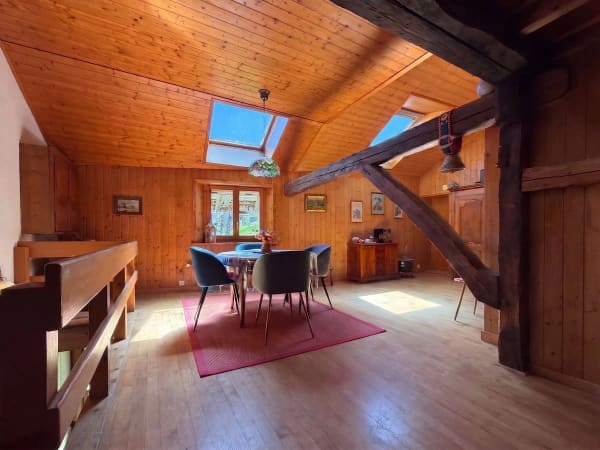 Immobilie in Les Charbonnières - Maison à vendre à la Vallée de Joux de 6.5 pièces - 230 m², avec appartement de 2 pièces et grand jardin - Bild 9