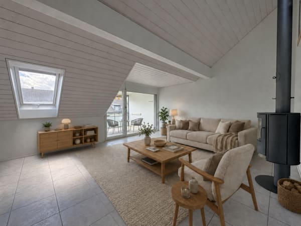 Immobilie in Konolfingen - Attraktive und zentral gelegene Dachwohnung mit Galerie - Bild 0