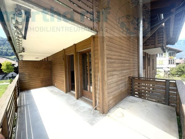 Immobilie in Wilderswil - Behagliche 2.5- Zimmer Ferienwohnung mit CheminÃ©e und Balkon - Bild 8