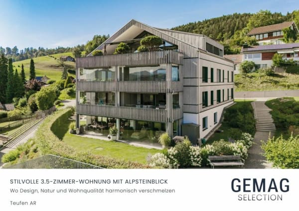 Immobilie in Teufen Ar - Stilvolle 3.5-Zimmer-Wohnung mit Alpsteinblick - Bild 0
