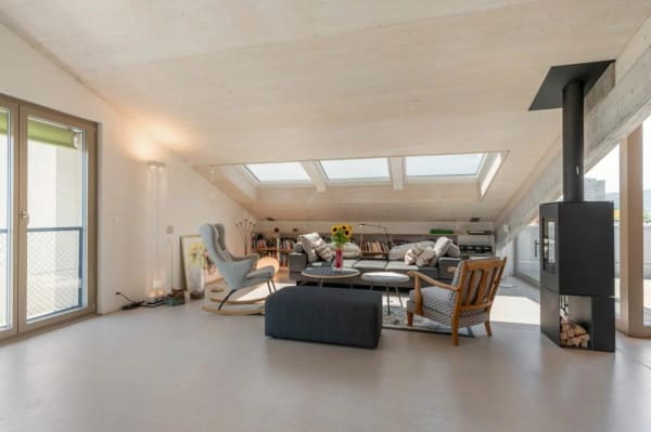 Immobilie in Brugg Ag - Exklusives Penthouse im obersten Stockwerk mit zwei Terrassen, Ã¼berwiegend offener Grundriss mit rund 181 m2 - Bild 12