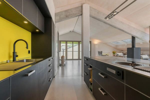 Immobilie in Brugg Ag - Exklusives Penthouse im obersten Stockwerk mit zwei Terrassen, Ã¼berwiegend offener Grundriss mit rund 181 m2 - Bild 6