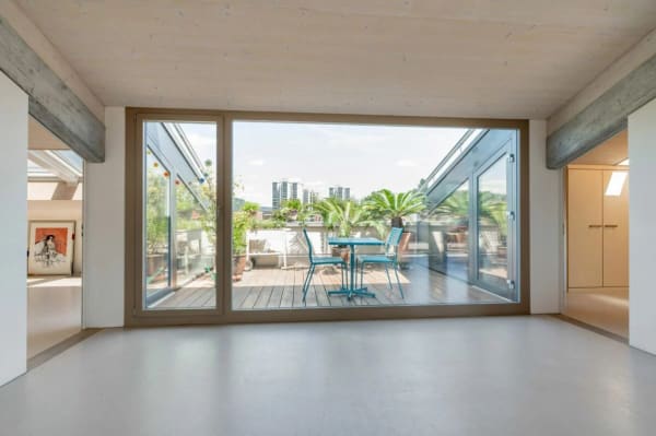 Immobilie in Brugg Ag - Exklusives Penthouse im obersten Stockwerk mit zwei Terrassen, Ã¼berwiegend offener Grundriss mit rund 181 m2 - Bild 7